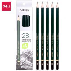 得力 铅笔 绿色 7084-2B (12支/盒