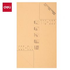 得力 凭证装订包角封面纸 BR109 25张/袋 230*140mm（可包50本）袋