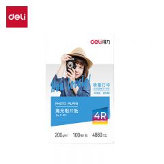 得力 高光相片纸 11821 100张/盒