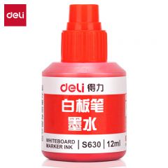 得力 白板笔墨水 S630 红(瓶)
