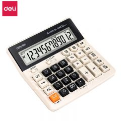 得力  语音计算器 1552 白色 台