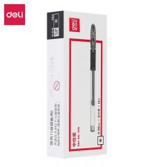 得力 中性签字笔0.38mm S84 12支/盒