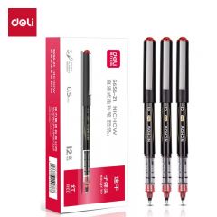 得力 签字笔 S656-Z1红（12支/盒）
