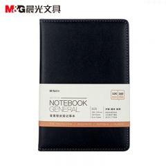 晨光(M&G) 文具32K/160张黑色会议记录皮面本  单本装APY1FK78 考研