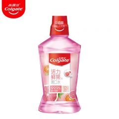 高露洁（colgate）鲜果味漱口水500ml 清新口气牙龈护理涑口水无酒精