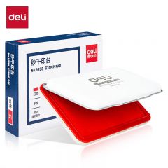 得力  印台 红色 9893 只