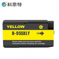 科思特（KST） 955XL墨盒 适用惠普HP7720 8720 Pro7730 7740 8210 8216 8710 8730 打印机 黄色1600页