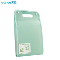 天色（TIANSE）TS-1827 竖式手提13格风琴包 绿色