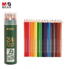 晨光（M&G） AWP34305彩铅24色/筒学生美术绘画填色绿筒