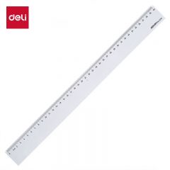 得力（deli） 透明塑料直尺学生尺子文具绘图制图刻度 6240-40cm