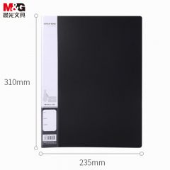 晨光（M&amp;G）ADM95096新锐派资料册收纳册 插袋档案塑料文件册多页资料册 30页 黑色