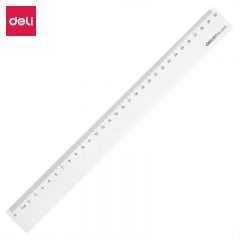 得力（deli） 6230 30cm办公通用直尺考研高考中考测量绘图尺子办公用品
