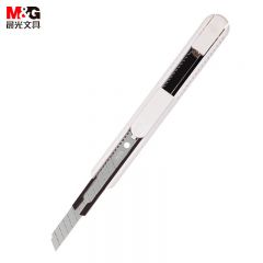 晨光（M&G） ASSN2254美工刀金属白色经济型简易裁纸刀壁纸刀普惠型多功能刀