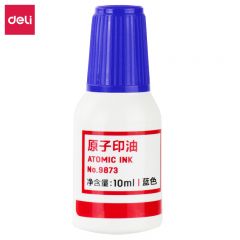 得力 原子印油 蓝色 9873 瓶