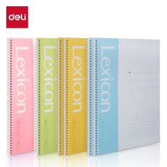 得力(deli)6本B5/80张螺旋装订本软抄本记事本笔记本子 7694-6