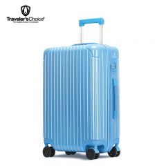 旅选（Traveler'sChoice） TC-LX80173 青春简约条纹拉杆箱 蓝色 20寸