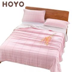 HOYO 5509索菲格牛皮纸礼盒多功能毯（1.5*2m）粉