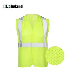 雷克兰（Lakeland）反光背心反光衣警示交通工作服均码荧光衣服V-3A-C2(无便携袋) L码