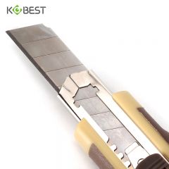 康百 大号美工刀墙纸刀裁纸刀壁纸刀开箱工具刀手工刀割纸刀拆信刀 9mm刀片10片装-UK009