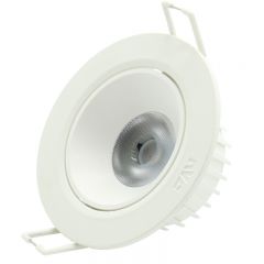 雷士照明 7W-黄光3000K-开孔95mm NLED100C LED射灯嵌入式洞灯家用cob天花筒灯聚光灯NLED系列