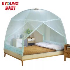彩阳 水绿加高蒙古包蚊帐 1158U型（玻纤）（三开门） 180*200*170