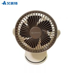 艾美特（AIRMATE） AH23-4直插款便携夹扇充电款 家用桌面风扇USB