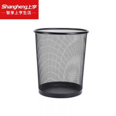 上亨（shangheng） SHZH-LXT04 中号 分类金属网垃圾桶家用客厅厨房卫生间卧室大号办公铁丝网环保纸篓 12L金属网垃圾桶 单个装