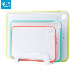 茶花（CHAHUA）海波尔防滑砧板塑料加厚长方形中号  天空蓝   024002