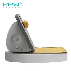 PPW 床头靠垫床上大靠背软包榻榻米护腰腰枕沙发老人孕妇三角靠枕手动充气款苍劲灰236101P0121HBY