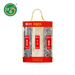 绿帝（GREEN KING)  聚福珍礼菌菇果蔬礼盒545g干货礼盒桂圆红枣木耳
