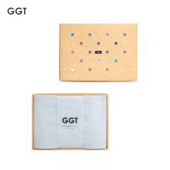 GGT 日本雪花绒浴巾礼盒加大加厚款送礼成人大浴巾速干男女洗澡巾浴巾礼盒装薄墨80*160cm