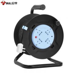 公牛（BULL） GN-8030(S)纸箱装黑色线盘移动电缆电线卷线盘无线盘线轴工程地拖绕线盘拖线盘（6393）3*1.00*30m