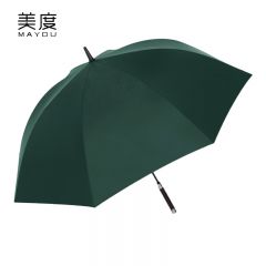 美度（MAYDU） M1150实木柄双人晴雨伞自动开长柄伞雨伞直杆防风男女两用伞墨绿色