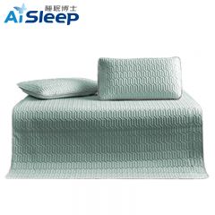 睡眠博士（AiSleep）泰国乳胶凉席三件套1.5米防螨可机洗 冰丝席夏凉席150*200cm春日青