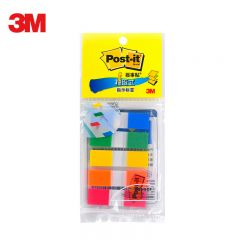 3M 报事贴透明指示标签683-5CF 20片X5色装