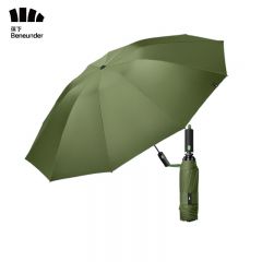 蕉下（beneunder） 三折自动雨伞可折叠男女商务伞双人伞反向伞10骨款森杉绿