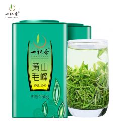 一杯香 黄山毛峰 静弘2000 250g*2罐 绿茶正宗安徽黄山毛峰