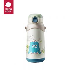 babycare BC2003159吸管杯316不锈钢三合一保温杯带提绳浅嗬绿600ml