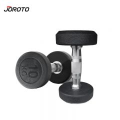 捷瑞特（JOROTO） 美国品牌环保包胶哑铃男士手铃家用健身器材10公斤一对J-YLYT100