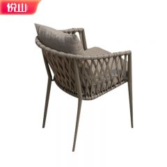 悦山 简约北欧风格庭院露台花园阳台休闲椅室外摆摊拉绳椅创客拉绳椅560*610*780