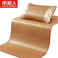 南极人（Nanjiren） 密藤席饼干花两件套空调席子软席夏凉席NJTX03 90*195cm