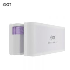 GGT 日本棉花糖毛巾新疆长绒棉洗脸巾家用柔软面巾五星级酒店加厚毛巾若紫色35*75cm