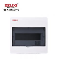 德力西电气 配电箱 家用强电箱 暗装空开断路器照明箱 透明门CDEN1 13回路