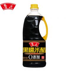 鲁花 黑糯米酿造 零添加固态发酵 厨房调味品 黑糯米醋1L