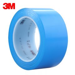 3M  471 PVC警示标识胶带地标线胶带贴 划线安全标识警示标记工业地板车间工厂耐磨轻松剥离防水无残胶 蓝10mm宽
