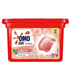 奥妙（OMO） 玫瑰护色洗衣凝珠336g42颗*1盒除菌除螨柔护护色持久留香强力去污洁净
