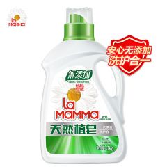 妈妈壹选 La天然植皂护色3kg皂液洗衣液 植物萃取母婴可用