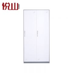 悦山 更衣柜员工柜带锁储物柜铁皮衣柜 二门更衣柜900*500*1850m 台