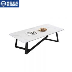 圣黎 办公沙发茶几组合商务接待沙发会客洽谈沙发  长茶几 120*60*45cm