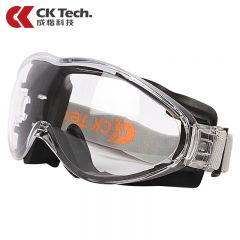 成楷科技（CK-Tech） 防护眼镜 CKY-136FW-BLK 防飞溅防尘防风防雾透气型 黑框透明片1副